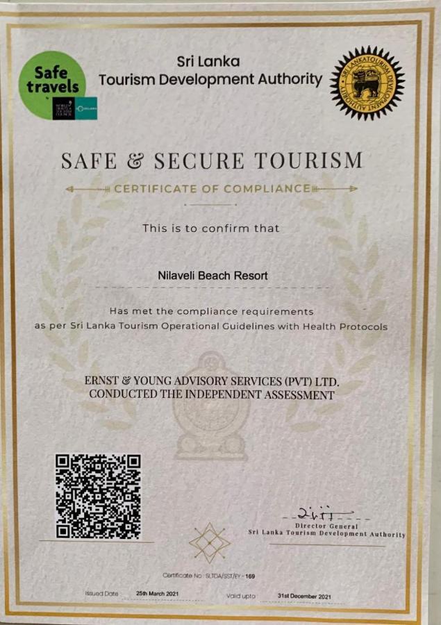 Nilaveli Beach Resort - Level 1 Certified Eksteriør billede